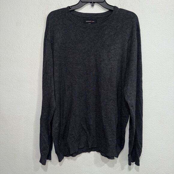 DSTRCT & Row Hyper Luxe Shirt Men’s M Long Sleeve Gray NWOT - Picture 1 of 5